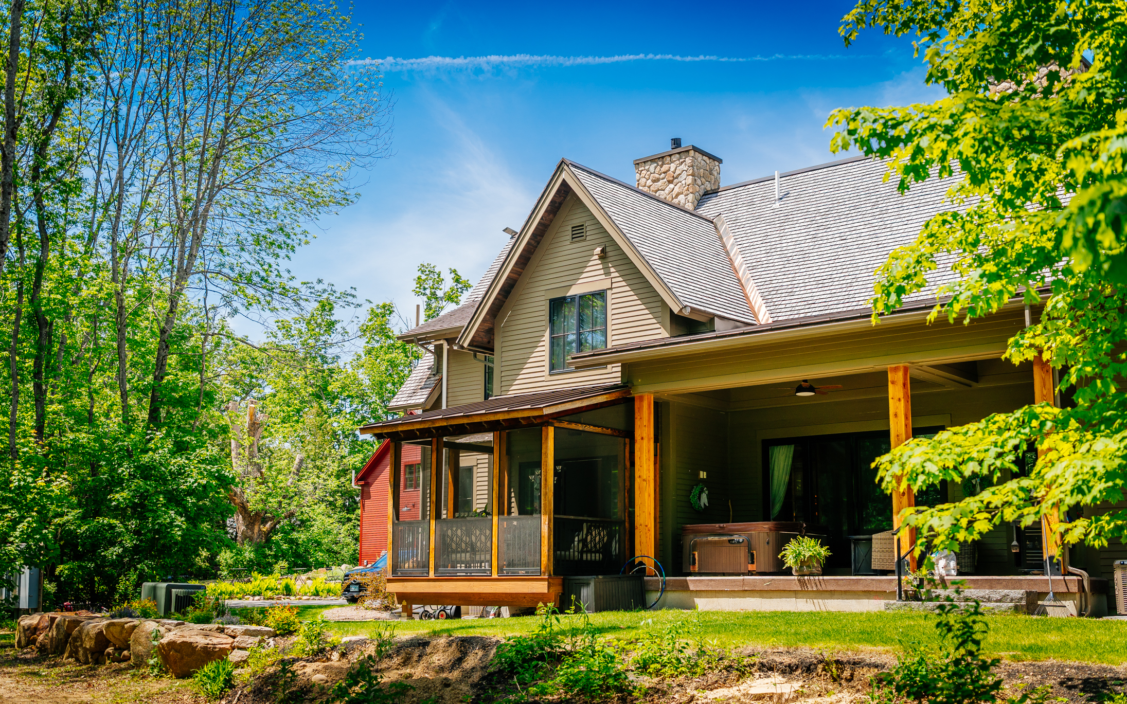 Custom Mountain Estate by TLC Builders in Bartlett NH